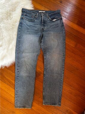 Classic Levi’s Wedgie Blue Straight-Leg Jeans 30 x 27